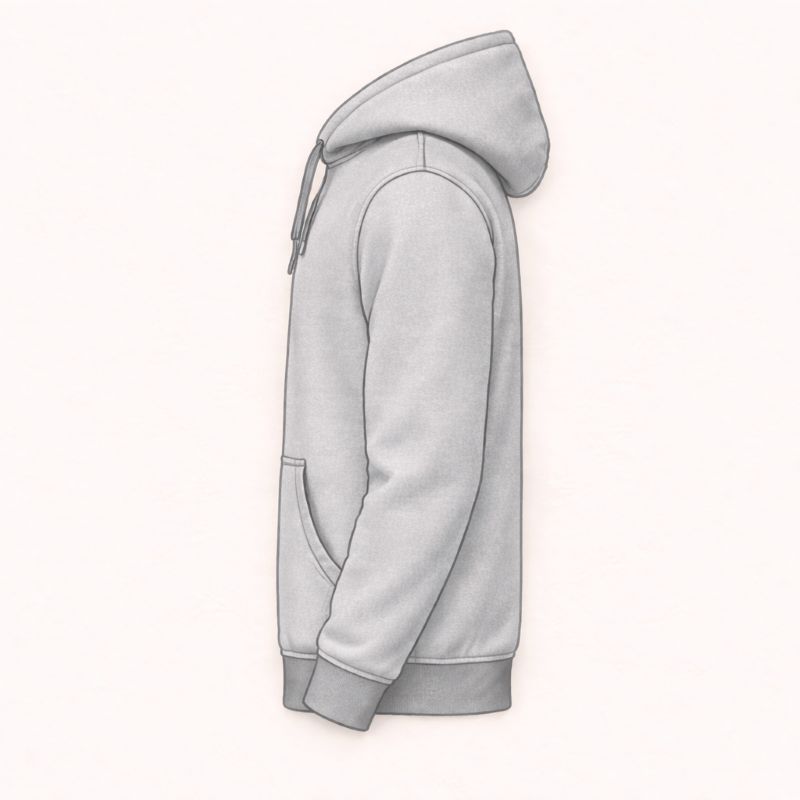 Classic Fit Fleece Hoodie - Image 3