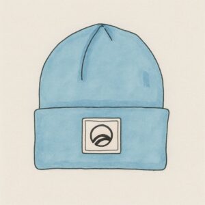Light Blue Cuffed Beanie